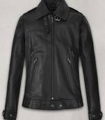 women's brown lambskin leather biker jacket classic moto zip style premium modern