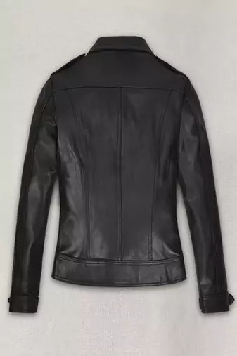 women's brown lambskin leather biker jacket classic moto zip style premium modern