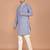 Men's floral printed cotton straight  kurta