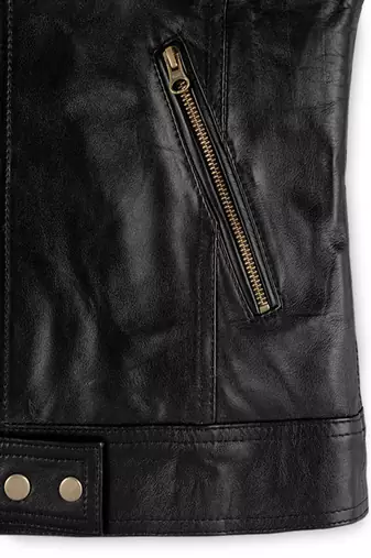 women's black lambskin leather biker jacket classic moto zip style genuine superior