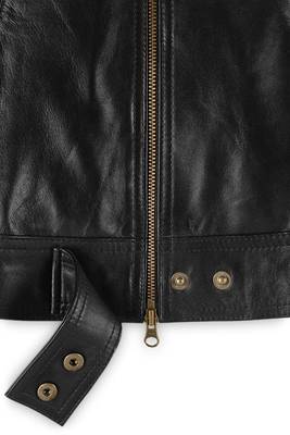 women's black lambskin leather biker jacket classic moto zip style genuine superior 3