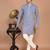 Men's floral printed cotton straight  kurta
