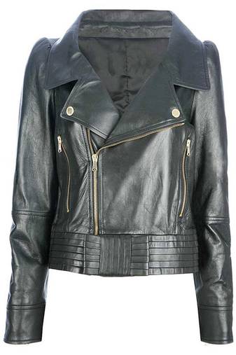 Women’s real soft lambskin leather jacket black zipper motorcycle biker stylish bomber