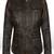 Women’s real soft lambskin leather jacket brown rubb off  motorcycle biker stylish