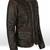 Women’s real soft lambskin leather jacket brown rubb off  motorcycle biker stylish