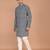 Men's geometric printed cotton straight kurta