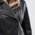 women's black premium lambskin leather jacket adjustable belted waist premium