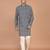 Men's geometric printed cotton straight kurta