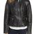 Women’s real soft lambskin leather jacket black quilted hand biker stylish slim fit