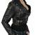 women's black lambskin leather biker jacket premium quilted design genuine