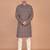 Men's geometric printed cotton straight kurta