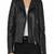 Women’s real soft lambskin leather jacket black quilted hand biker zipper stylish slim fit