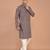 Men's geometric printed cotton straight kurta