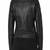 Women’s real soft lambskin leather jacket black quilted hand biker zipper stylish slim fit