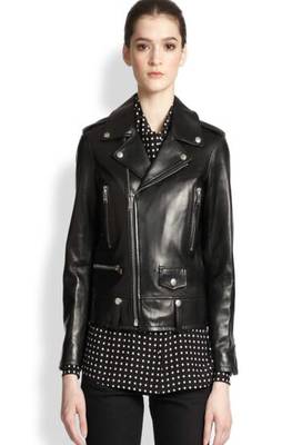 women's black lambskin leather jacket classic zip up style featured 1