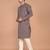 Men's geometric printed cotton straight kurta