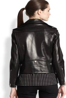 women's black lambskin leather jacket classic zip up style featured 2