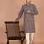 Men's geometric printed cotton straight kurta