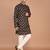 Men's floral printed cotton straight  kurta