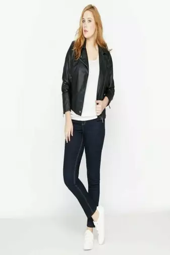women's black lambskin leather bomber jacket ribbed cuffs and waist elegant