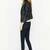 women's black lambskin leather bomber jacket ribbed cuffs and waist elegant