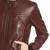 women's burgundy lambskin leather biker jacket premium quilted design