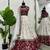 off white jacquard coding sequin lehenga choli set