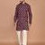Men's floral printed cotton straight  kurta