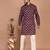 Men's floral printed cotton straight  kurta