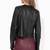 Women’s real soft lambskin leather  short jacket  black motorcycle biker stylish bomber