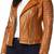 women's brown premium lambskin leather jacket premium quilted design
