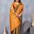 Green orange soft silk blend banarasi jacuard work designer party wear saree with unstitched blouse piece