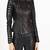 women's black lambskin leather biker jacket premium quilted design refined