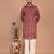 Men's  paisley print cotton kurta