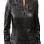 women's black premium lambskin leather jacket adjustable belted waist exclusive