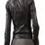 women's black premium lambskin leather jacket adjustable belted waist exclusive