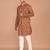 Men's  paisley print cotton kurta