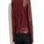 women's burgundy premium lambskin leather jacket adjustable belted waist