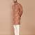 Men's floral printed cotton straight  kurta