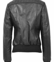 women's black premium lambskin leather jacket premium quilted design modern