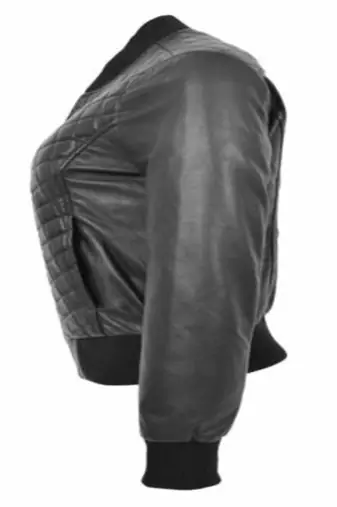 women's black premium lambskin leather jacket premium quilted design modern