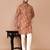Men's floral printed cotton straight  kurta