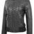 women's black premium lambskin leather jacket premium quilted design modern