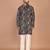 Men's floral printed cotton straight  kurta