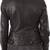 women's black premium lambskin leather jacket asymmetrical zip closure distinctive