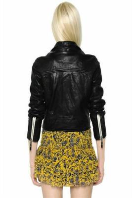 women's black premium lambskin leather jacket asymmetrical zip closure luxury 3