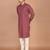 Men's floral printed cotton straight  kurta