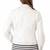 Women’s white  lambskin leather jacke- staright zipper detail & button  style