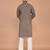 Men's floral printed cotton straight  kurta