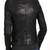 Women’s black  lambskin leather jacket -zipper detail & stylish look